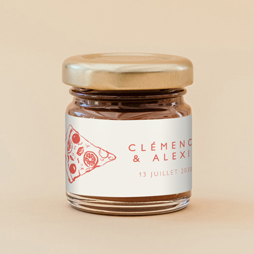 Pâte à tartiner de mariage Margherita à personnaliser