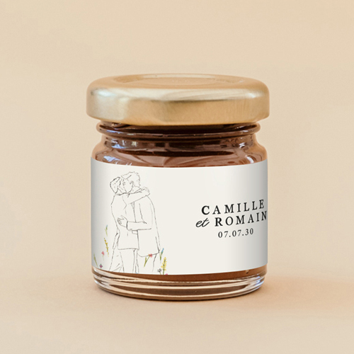 Pâte à tartiner de mariage Ôde Hommes à personnaliser