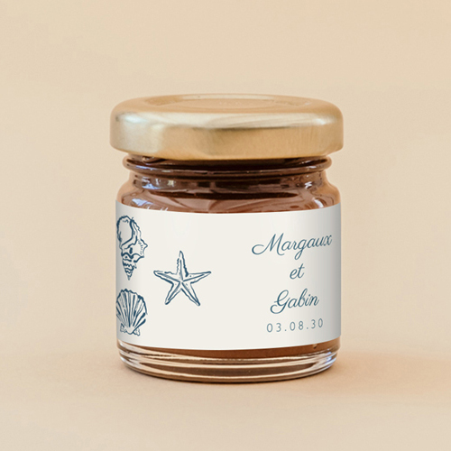 Pâte à tartiner de mariage Paloma à personnaliser