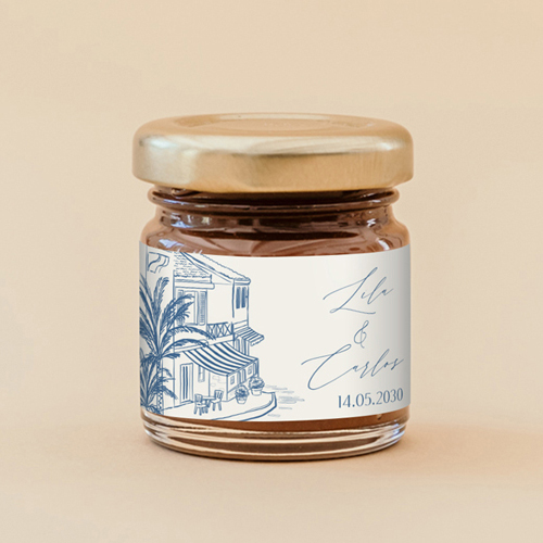 Pâte à tartiner de mariage Solenza à personnaliser