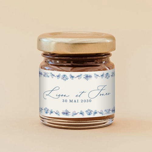 Pâte à tartiner de mariage Volute à personnaliser