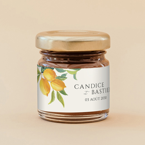 Pâte à tartiner de mariage Zest à personnaliser