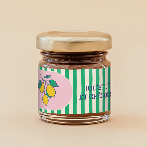 Pâte à tartiner de mariage Zestine à personnaliser