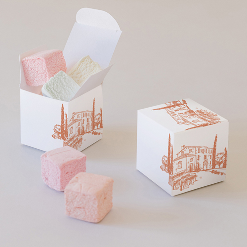 Petite boîte imprimée :univers de mariage Alba à personnaliser