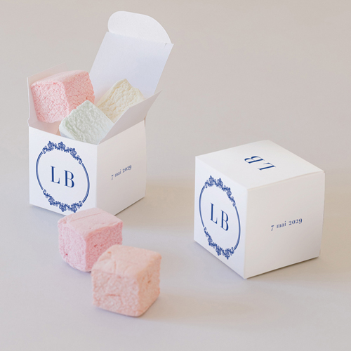 Petite boîte imprimée :univers de mariage Armand à personnaliser