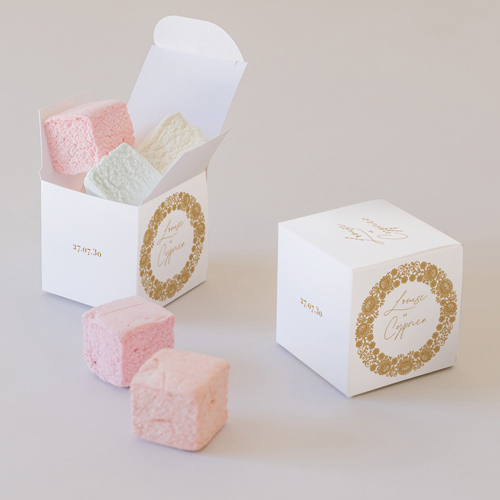 Petite boîte imprimée :univers de mariage Clovelly à personnaliser