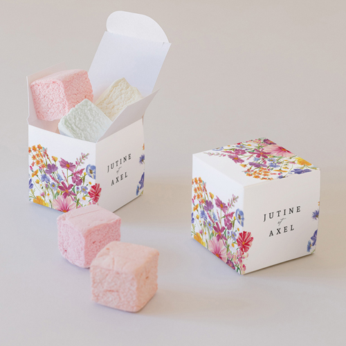 Petite boîte imprimée :univers de mariage Jubile à personnaliser