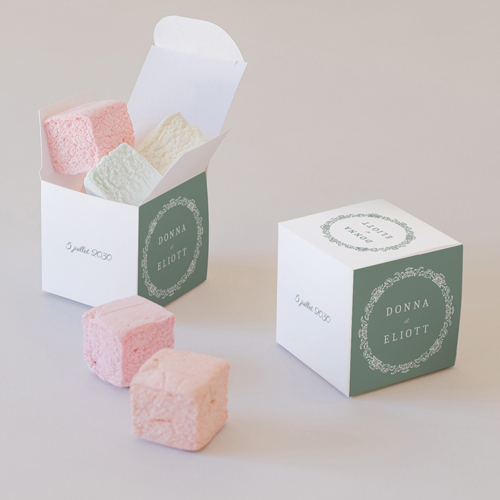 Petite boîte imprimée :univers de mariage Leonor à personnaliser