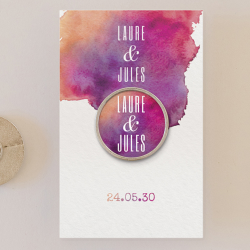 Pin's :univers de mariage Aquarelle à personnaliser