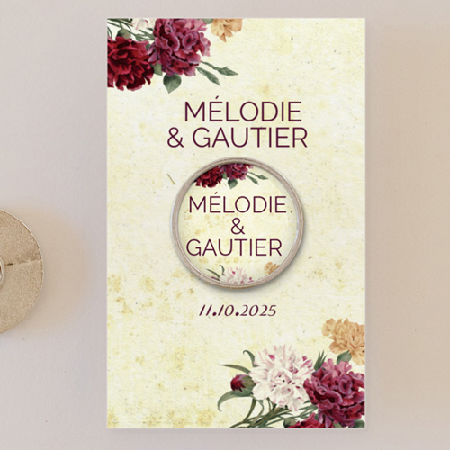 Pin's :univers de mariage Automne à personnaliser