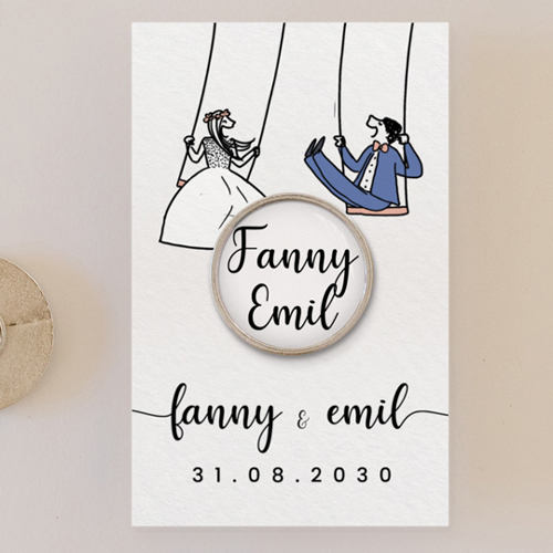 Pin's :univers de mariage Balançoires à personnaliser