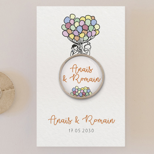 Pin's :univers de mariage Ballons à personnaliser