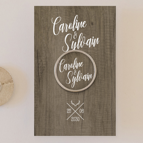 Pin's :univers de mariage Bois à personnaliser