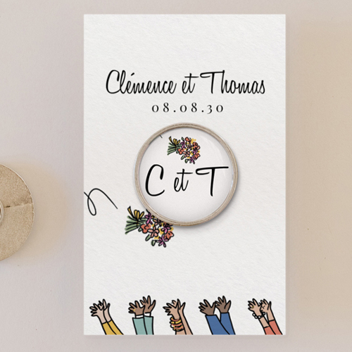 Pin's :univers de mariage Bouquet à personnaliser