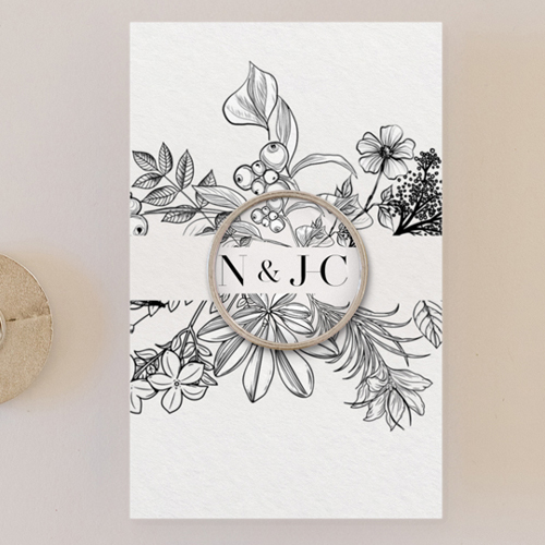 Pin's :univers de mariage Composition florale à personnaliser