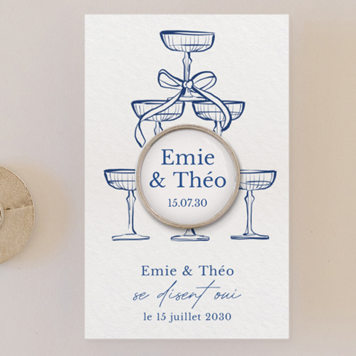 Pin's :univers de mariage Cristel à personnaliser