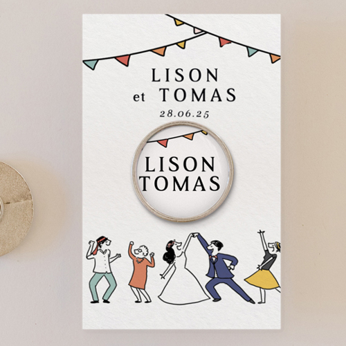 Pin's :univers de mariage Danseurs à personnaliser