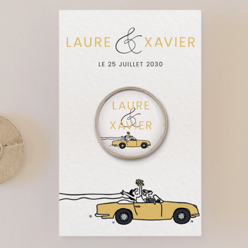 Pin's :univers de mariage Décapotable à personnaliser