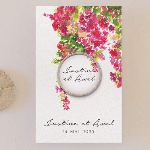 Pin's :univers de mariage Fushia à personnaliser