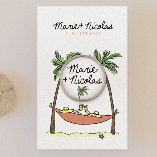Pin's :univers de mariage Hamac à personnaliser