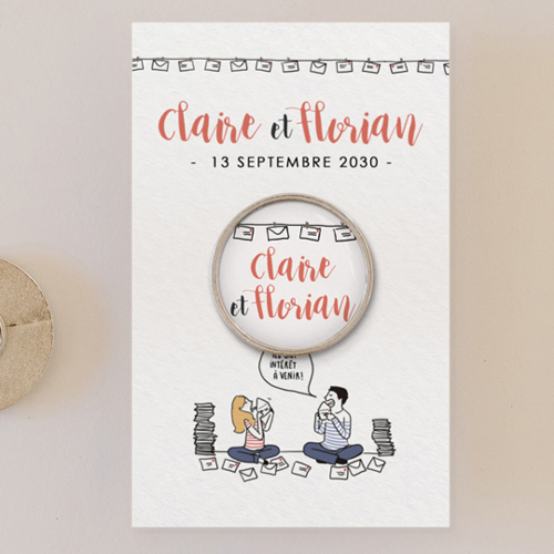 Pin's :univers de mariage Invitations à personnaliser