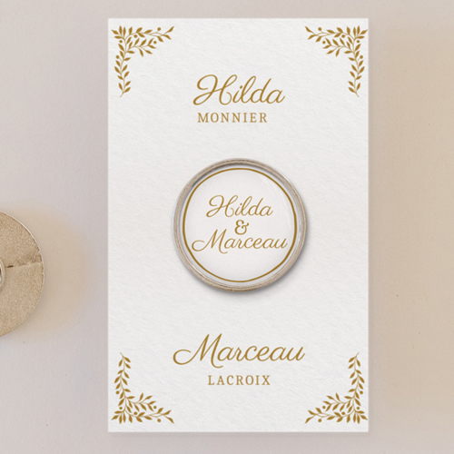 Pin's :univers de mariage Ivyrose à personnaliser