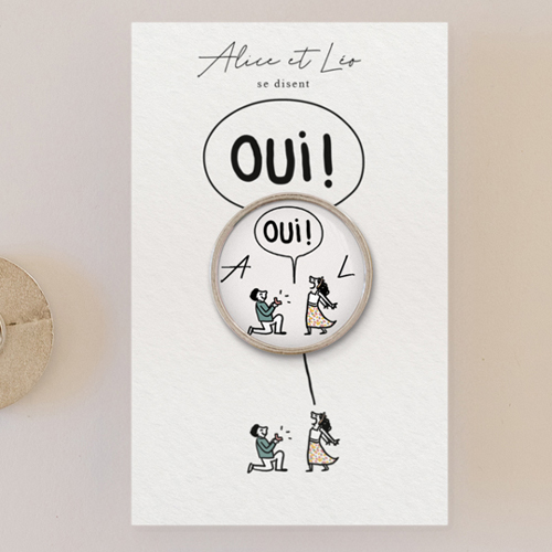 Pin's :univers de mariage La Demande à personnaliser