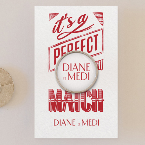 Pin's :univers de mariage Le Match à personnaliser