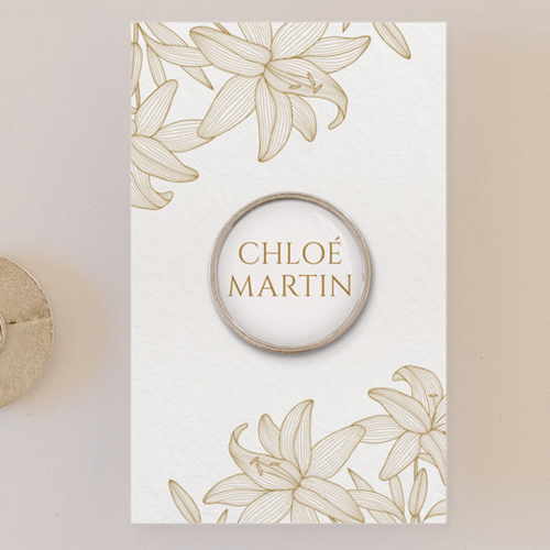 Pin's :univers de mariage Lys à personnaliser