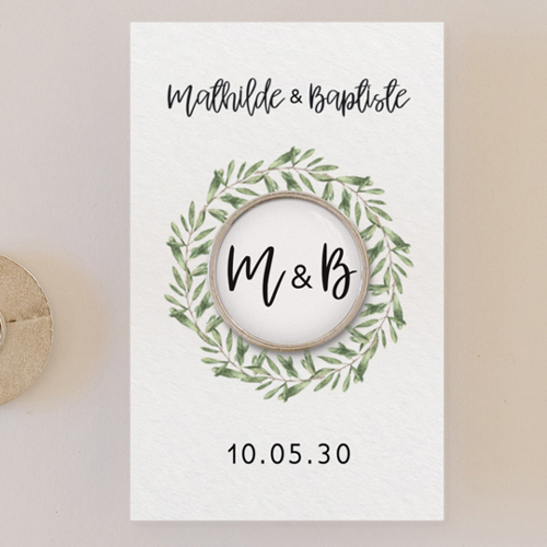 Pin's :univers de mariage Natural à personnaliser