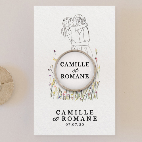 Pin's :univers de mariage Ôde Femmes à personnaliser