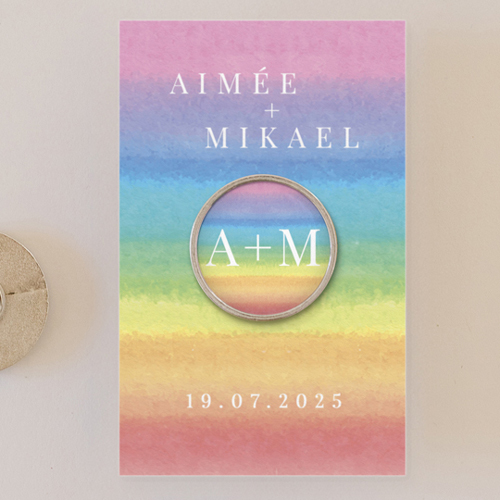Pin's :univers de mariage Rainbow à personnaliser