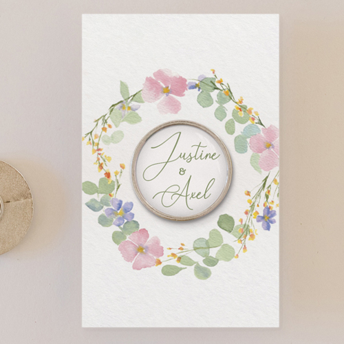 Pin's :univers de mariage Rosée à personnaliser