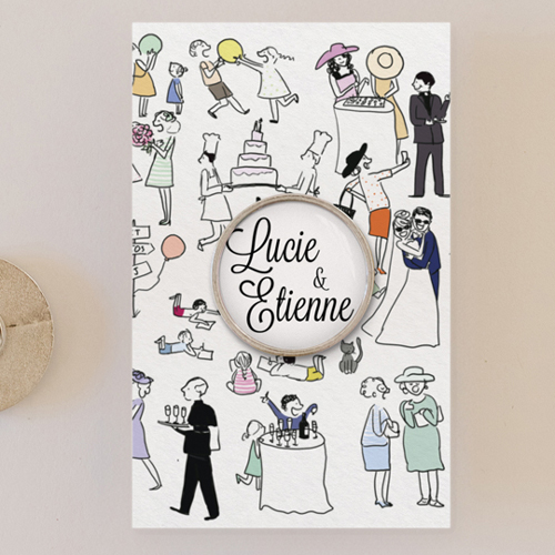 Pin's :univers de mariage Scène de mariage à personnaliser