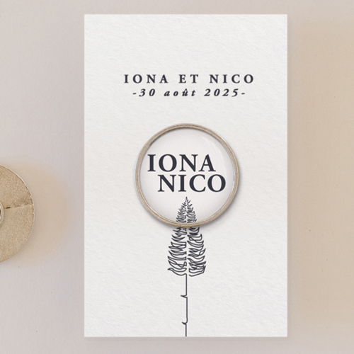 Pin's :univers de mariage Tall tree à personnaliser