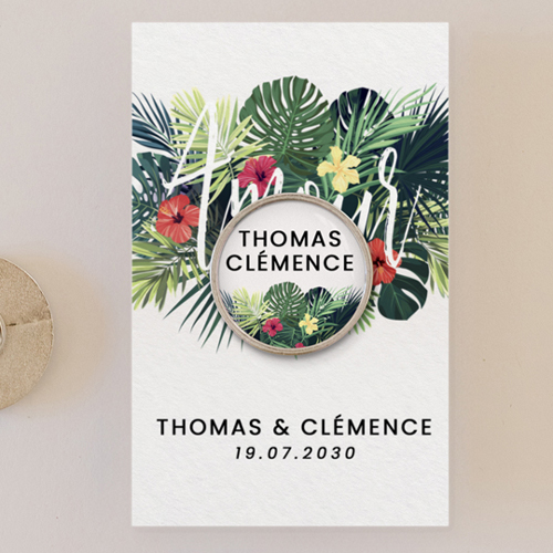 Pin's :univers de mariage Tropical à personnaliser