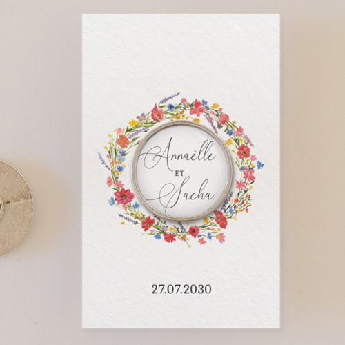 Pin's :univers de mariage Vermillon à personnaliser