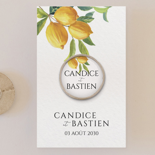 Pin's :univers de mariage Zest à personnaliser