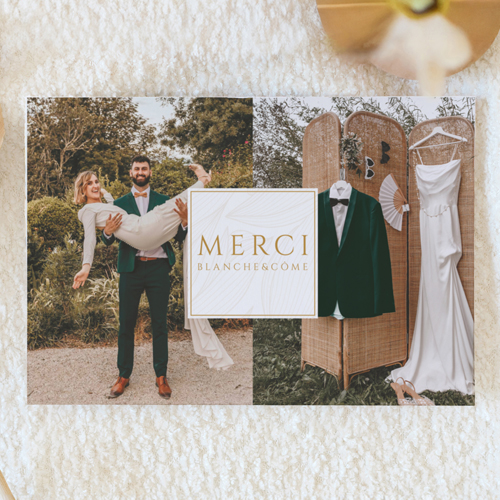 Remerciements de mariage Chantilly à personnaliser