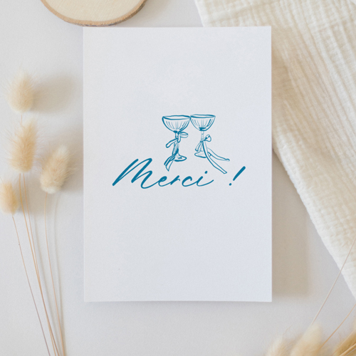 Remerciements de mariage Cincin à personnaliser