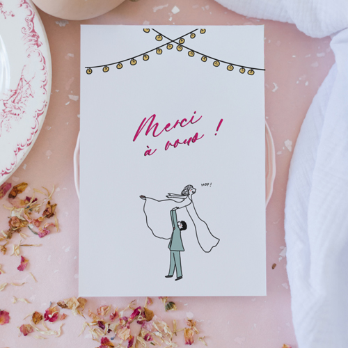 Remerciements de mariage Dirty dancing à personnaliser
