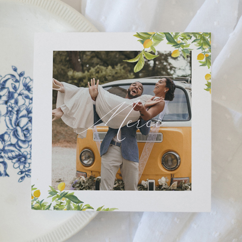 Remerciements de mariage Limonier à personnaliser