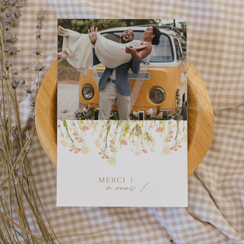 Remerciements de mariage Mas à personnaliser