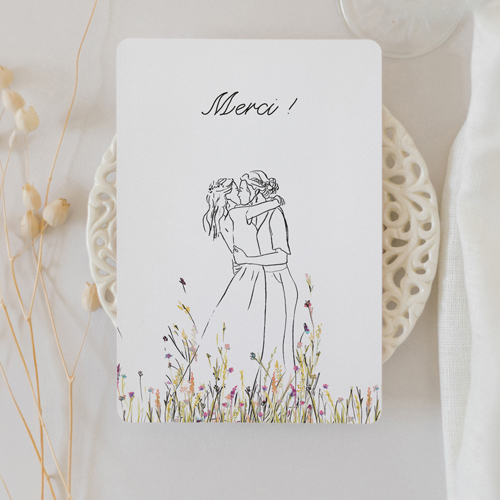 Remerciements de mariage Ôde Femmes à personnaliser