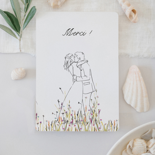 Remerciements de mariage Ôde à personnaliser