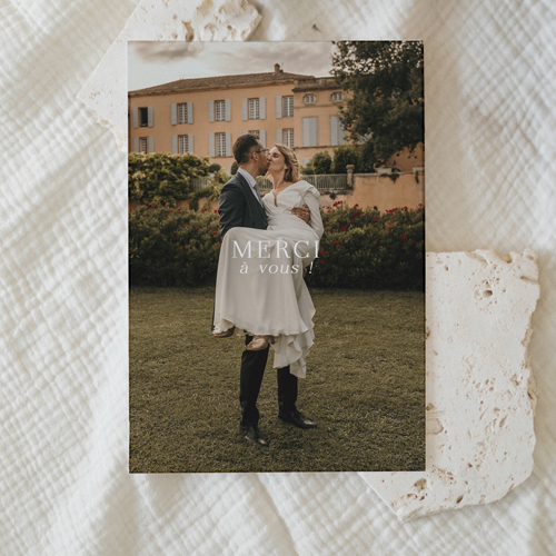 Remerciements de mariage Paris à personnaliser