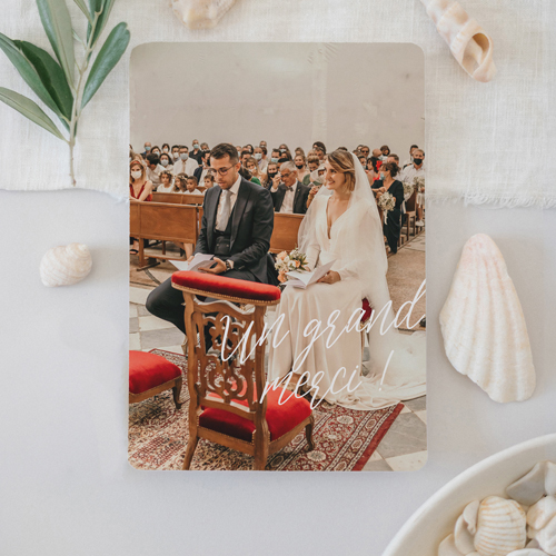 Remerciements de mariage Transat à personnaliser