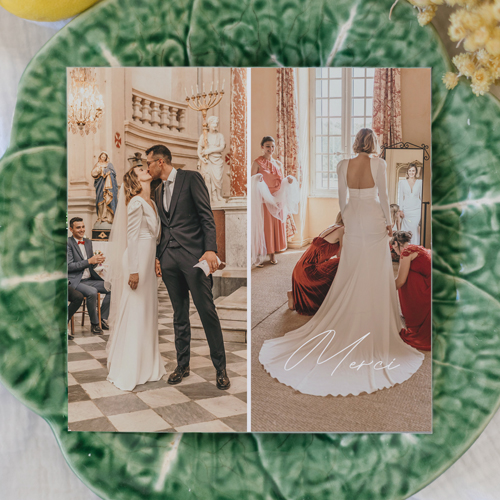 Remerciements de mariage Vibrance à personnaliser