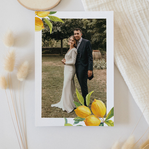 Remerciements de mariage Zest à personnaliser