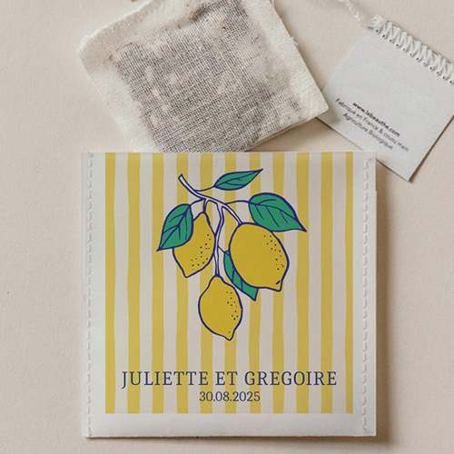 Sachet de thé de mariage Acidulé à personnaliser